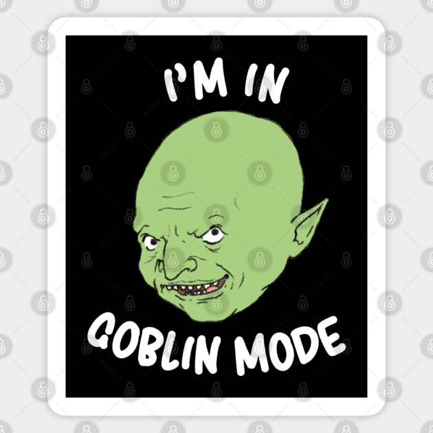 Goblin Mode ver. 2 Sticker by CastleofKittens